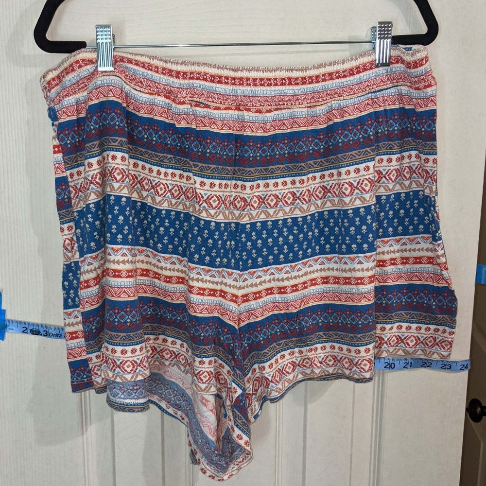Forever 21+ Wide Leg Flowy Boho Shorts 2X